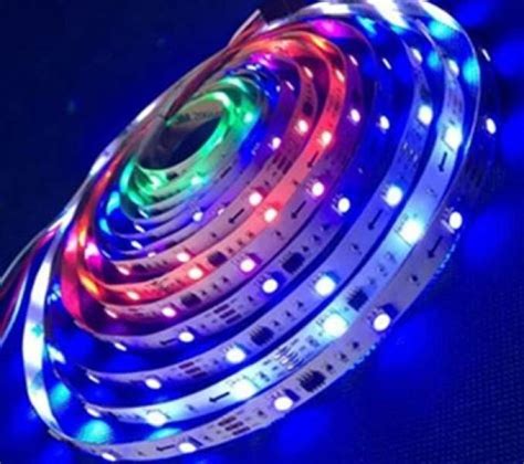 Neon LED juostelės apšvietimo pavyzdys pastate