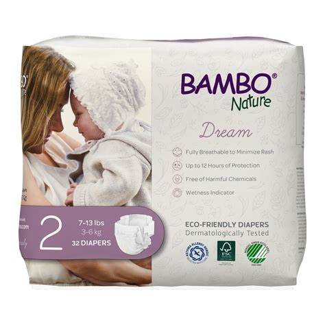 Ekologiškų sauskelnių „BAMBO Nature“ pavyzdys