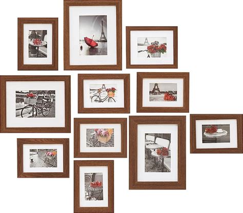 Įvairių dydžių ir formų nuotraukų rėmeliai