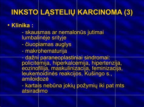 Inkstų ląstelių karcinoma vaizdas
