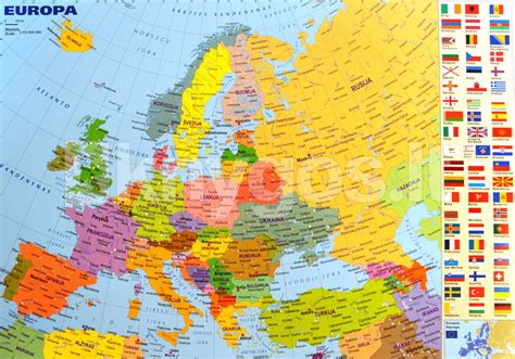 Žemėlapis su Europos maršrutu