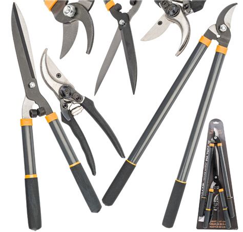 įvairūs sodo genėjimo įrankiai