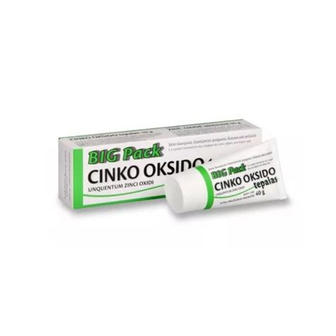 cinko oksido kremo sudėtis