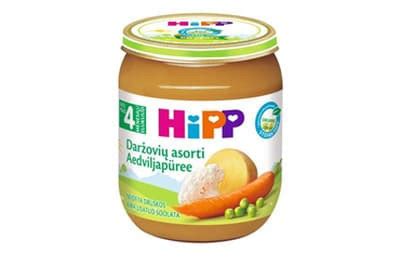 HiPP daržovių ir mėsos tyrelės