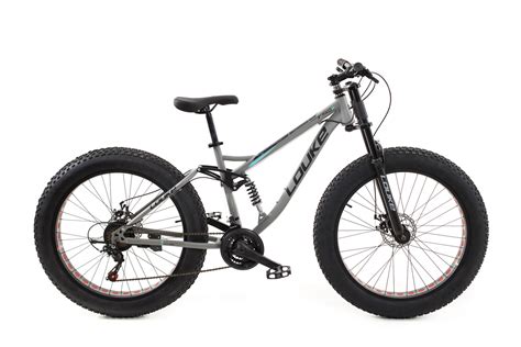 Fat bike dviratis važiuojantis per sniegą