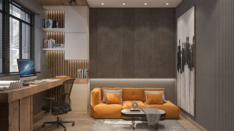 Vaikų kambarys su tamsiu garderobu ir ryškiais akcentais