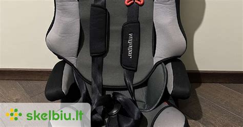 Schematinis automobilinės kėdutės diržų išdėstymas