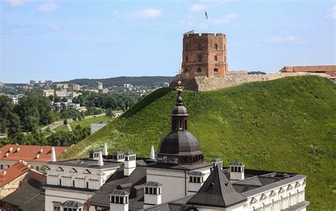 Vilniaus Senamiesčio panorama su Gedimino pilimi