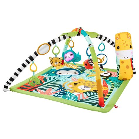 matmenų schema Fisher-Price Rainforest žaidimų lovai
