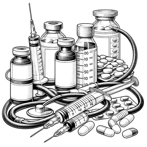 Paveikslėlis: Vaistų buteliukai ir tabletės