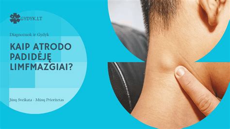 Padidėję kaklo limfmazgiai mononukleozės metu