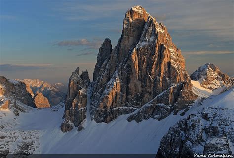 Croda dei Toni žemėlapis su viršukalnėmis