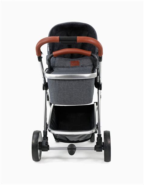 Marlù Vernuji Trio vežimėlis pilkos spalvos su dygsniuotu audiniu