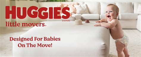 Huggies Little Movers sauskelnių dizainas