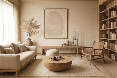 svetainė su mediniais baldais ir šviesiu interjeru