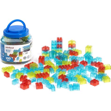 LEGO skaidrios ir spalvotos kaladėlės