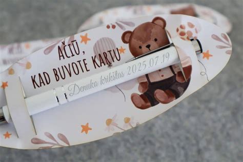 Krikštynų dovanėlės su saldainiais