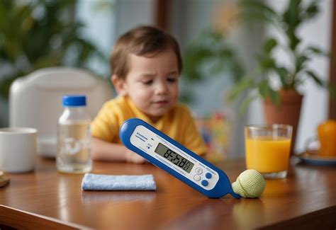 vaiko temperatūros matavimas