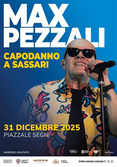 Max Pezzali koncertinis plakatas