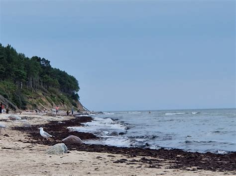 mama su kūdikiu prie jūros