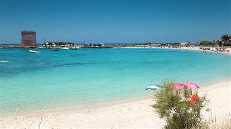 Porto Cesareo pakrantės vaizdas