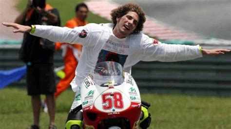 Marco Simoncelli as a child on a minibike