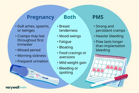 Simptomų palyginimas: PMS vs. Nėštumas