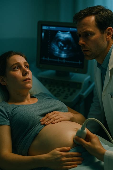 Nėščia moteris su vaisiaus ultragarsu