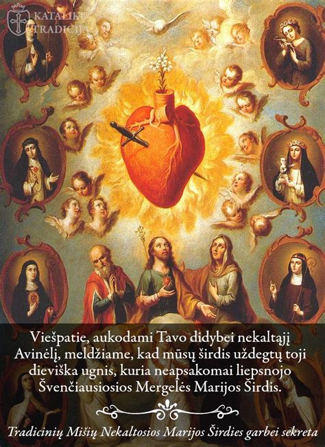 Vaizdas, vaizduojantis Švenčiausiąją Jėzaus Širdį ir Švenčiausiosios Mergelės Marijos Širdį