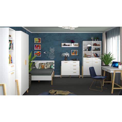vaikų miegamojo baldų komplektas su moduline lova