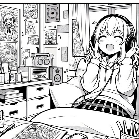 anime mergaitės piešimo pavyzdys