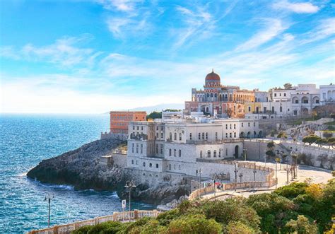 Otranto sąsiaurio žemėlapis su Santa Cesàrea Terme