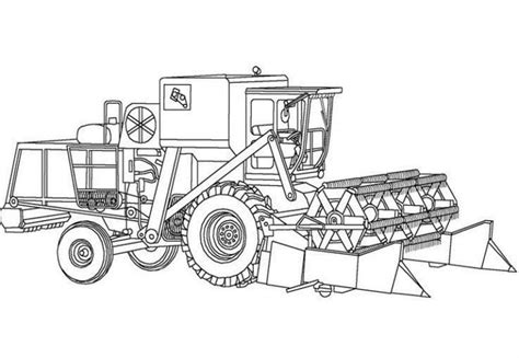 Įvairūs transporto priemonių piešiniai (traktorius, kombainas, autobusas) spalvinimui