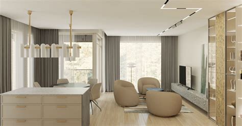 Modernus interjeras su akcentiniu kilimu