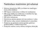 Maitinimo krūtimi procesas