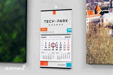 Įvairių tipų kalendorių dizainai