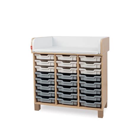 SMÅSTAD vystymo staliuko interjeras su dėžutėmis