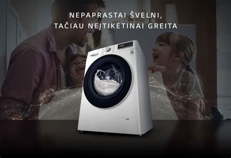 skalbimo mašina su švelniu vaikiškų patalėlių ciklu