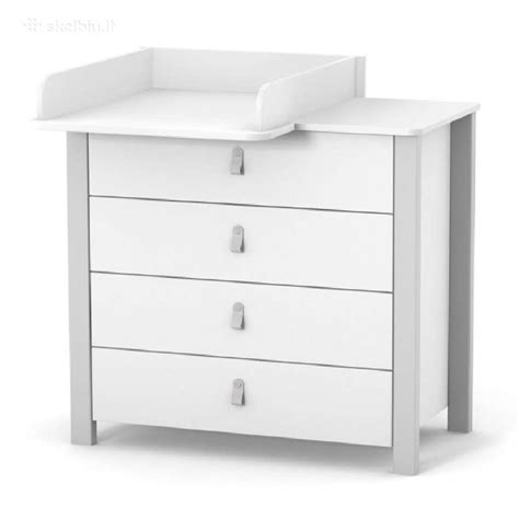 vaikiškos komodos su vystymo stalu schema