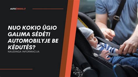 Vaikiškos kėdutės automobilyje su įrengtu saugos jutikliu