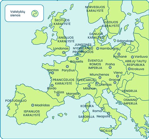 Žemėlapis su Europos šalimis ir piktogramomis, simbolizuojančiomis donorystės paskatas