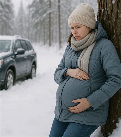 Nėščia moteris, gaunanti skiepą