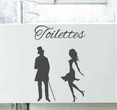 Moters ir vyro siluetai, simbolizuojantys porą