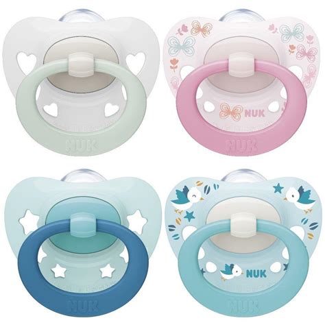 Įvairių tipų NUK čiulptukai