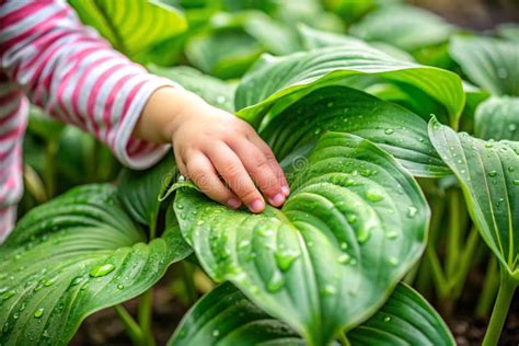 Close-up of a child's hand touching a sparkly dress