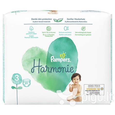 Įvairių dydžių Pampers sauskelnės