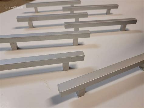 Pailgos metalinės baldų rankenėlės