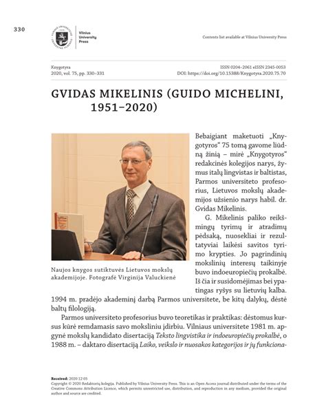 Gvidas Mikelinis portretas