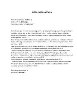 Senovės lietuvių rašto pavyzdys