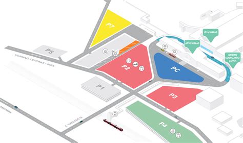 Oro uosto planas su pažymėta vieta